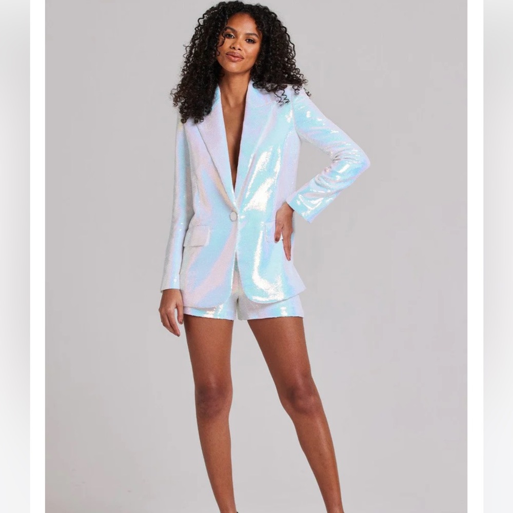 Nadine Merabi “KARLA” White Blazer.